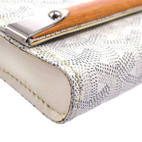 goyard clutch with wood|Goyard envelope clutch.